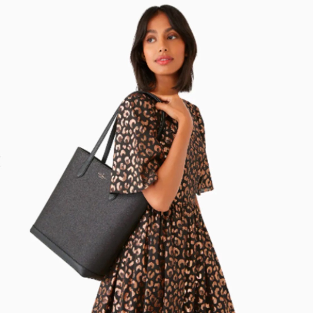 kate spade glitter tinsel tote